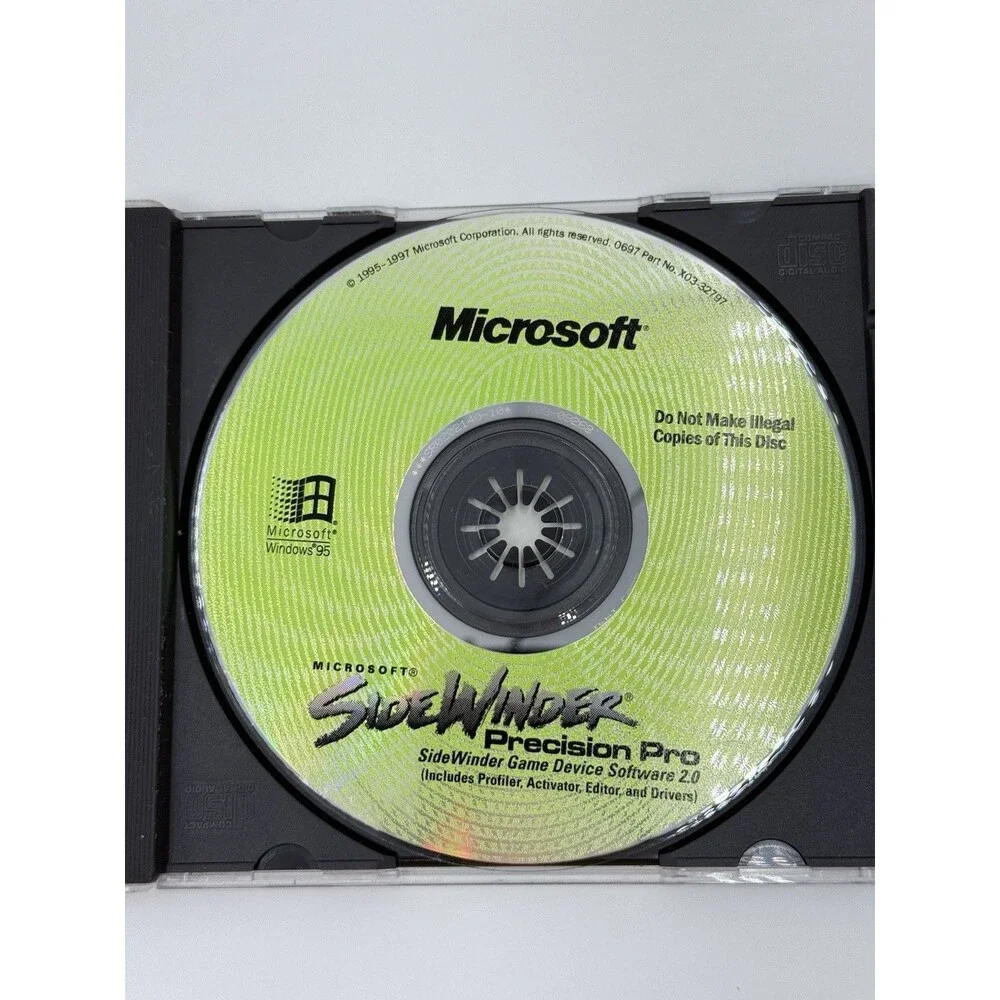 Microsoft SideWinder Precision Pro 3D Joystick With CD Tested